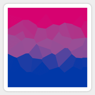 Bi flag poly design subtle Sticker